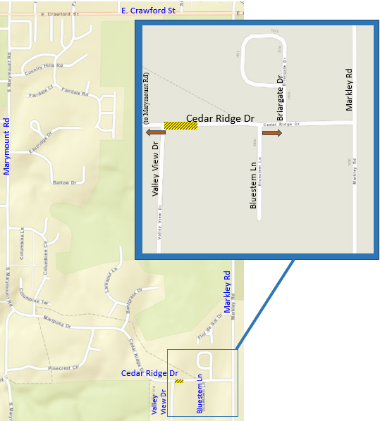 CEDAR RIDGE DRIVE PAVEMENT IMPROVEMENTS - News Image